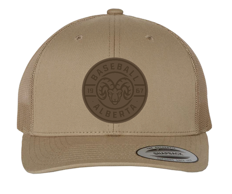 Leather Badge Bighorn Snapback Trucker Hat