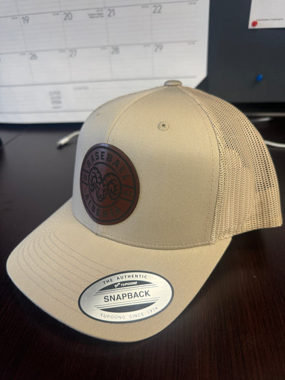 Leather Badge Bighorn Snapback Trucker Hat