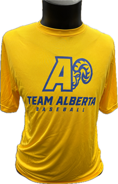 Team AB Bighorns Team 365 Performance T-Shirt (Yellow)