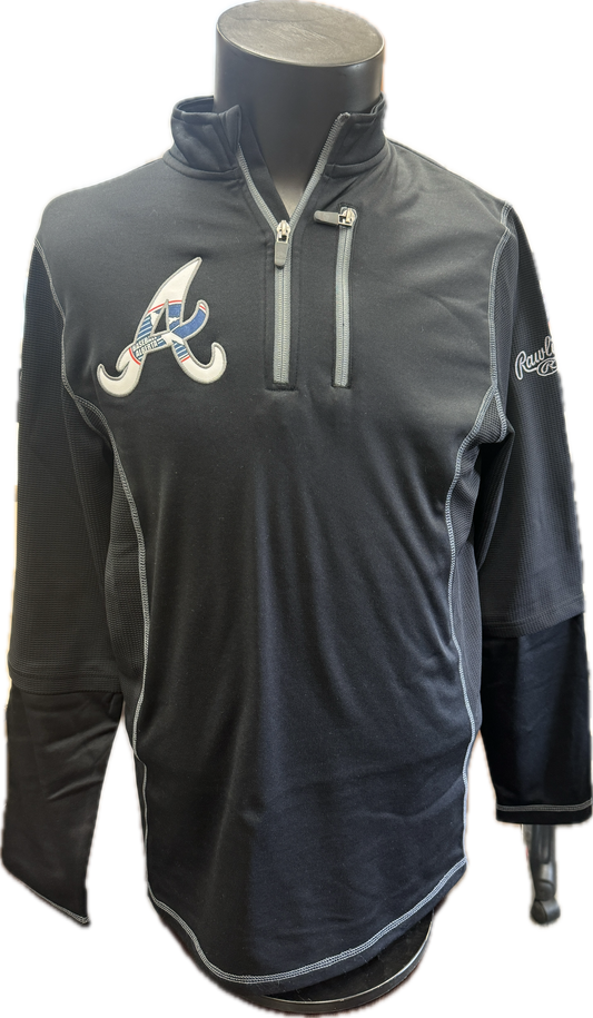 Retro Rawlings Baseball Alberta 1/4 Zip Fleece